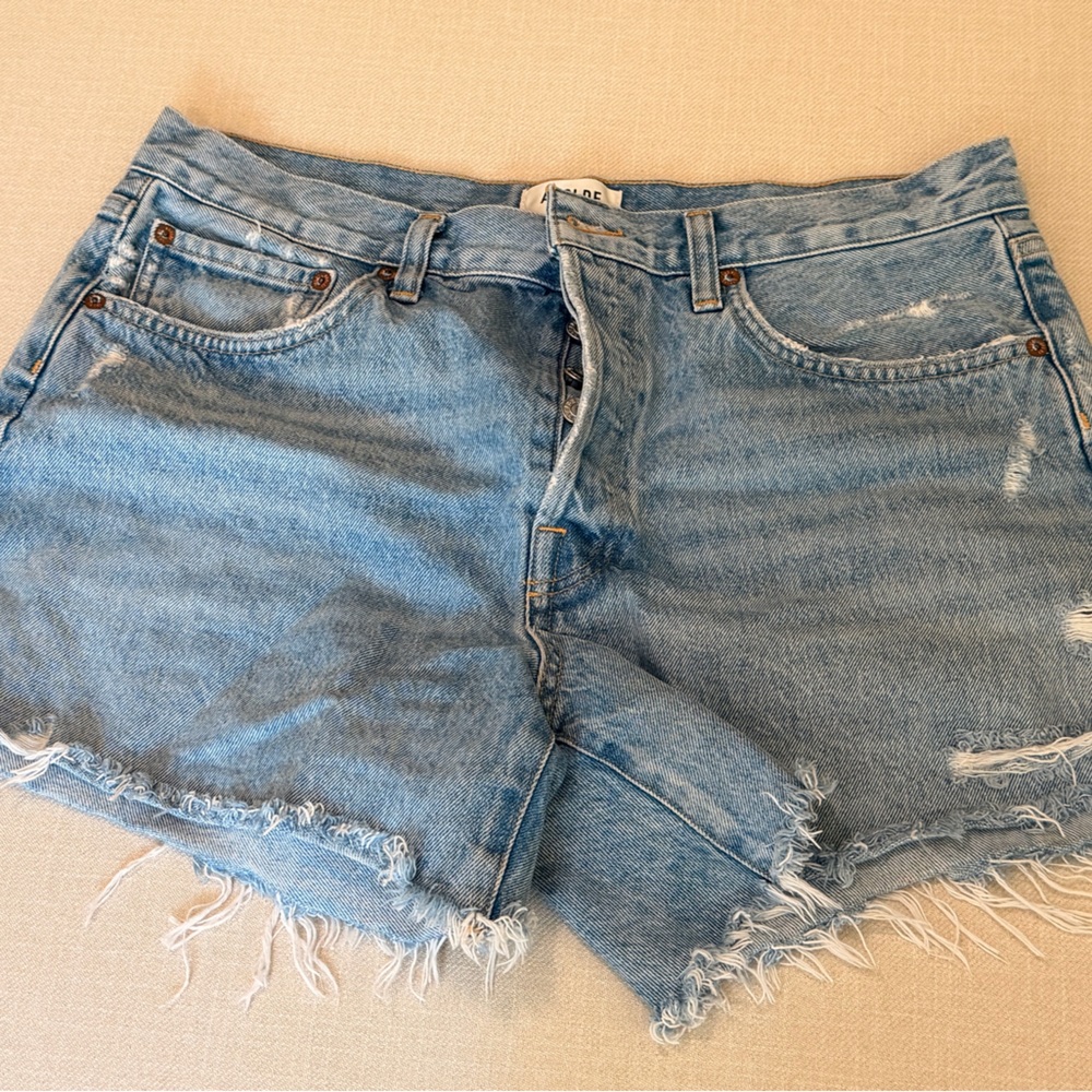 Agolde Parker Cutoff Denim Shorts